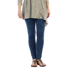 Jess & Jane Mineral Washed Cotton Legging Pants - Denim NWT