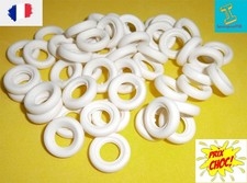 DINKY TOYS LOT DE 50 PNEUS  15/8 BANDE RONDE LISSE BLANC  1/43 spéciales  souple