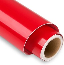 Vinyle Adhésif Rouge Brillant, 30 x 152,5 cm vinilo adhesivo permanente pour