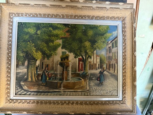 Peinture sur toile scene - peinture,