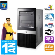 PC HP Compaq dx2420 MT Intel E5300 RAM 4Go Disque Dur 250Go Wifi Windows XP Pro