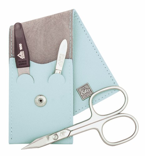 Cuir véritable bleu ciel erbe - véritable,