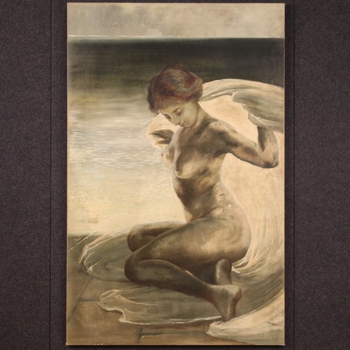 Peinture femme fille - peinture, nu