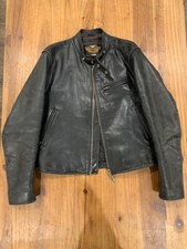 HARLEY DAVIDSON Single Riders Jacket Blouson Men L Cowhide Biker PRE-OWNED