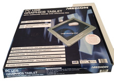 Medion PC USB Graphics Tablet with cordless mouse & drawing pen NEVER USED
