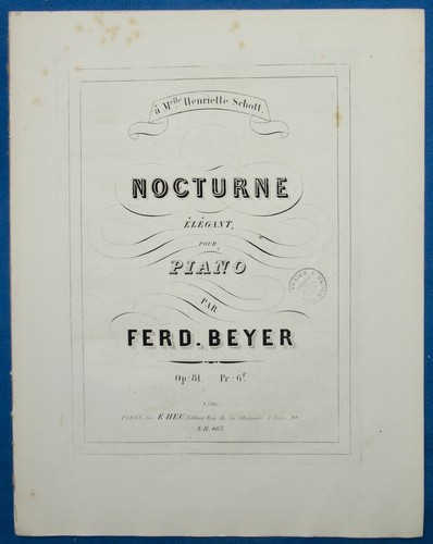 Ferdinand beyer piano - ferdinand,