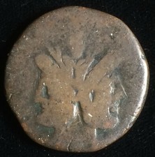 Roman Republic AE AS L.Cornelius Cinna, Monier, 169 - 158 BC, Free US Shipping