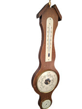 Vintage Barometer/Thermometer/Hygrometer Antique on Wood