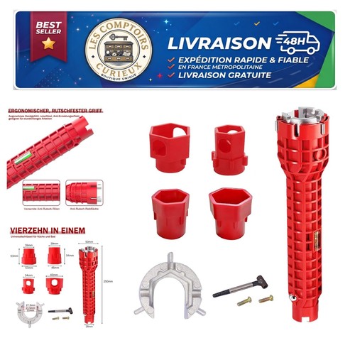 Clé robinet en 1 - 8,