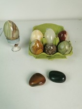 Egg, Stone, Collection, Marble? Lot, Chicken, Antique, 
