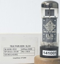 EL34 Telefunken Made in Germany Amplitrex Tested Qty 1 # 141001