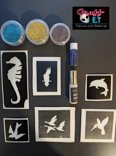 Kit complet pochoirs - complet, tatouages