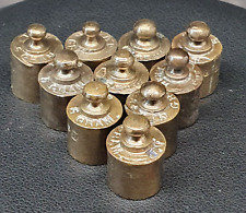 1 ANCIEN POIDS DE BALANCE 5 G GRAMMES EN LAITON   BRONZE REF #33