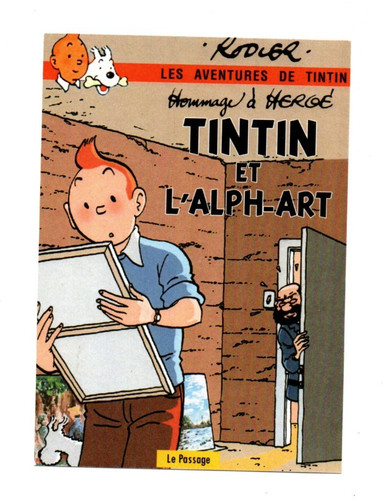 Carte postale tintin - postale, et