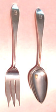 Old Newbury by Old Newbury Crafter Sterling 2 Piece Vegetable Serving Set- Mono