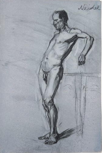 Acte homme debout nu - d’homme,