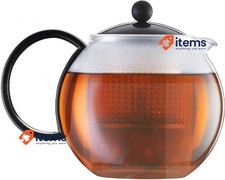 BODUM 1844-01 Assam Théière (Plastique Passoire Plastique Couvercle,1.0 L /