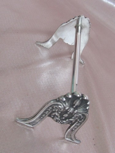 Porte couteau métal argenté
