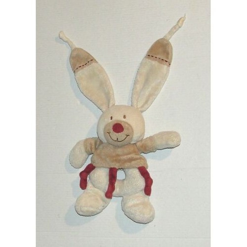 Doudou lapin hochet - lapin, bastien