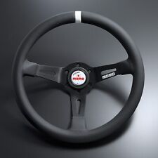 13'' Deep Dish Racing MOMO Steering Wheel Car Leather Steering Wheel