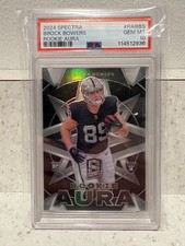 2024 Spectra Brock Bowers Rookie Aura /125 PSA 10 - low pop