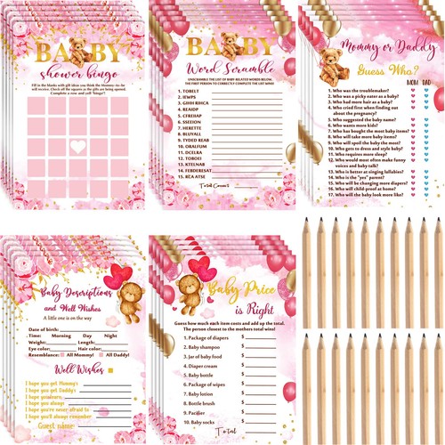 125 pcs pink bear - 125, shower
