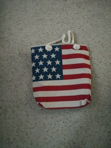 New patriotic beach - new, bag,flag