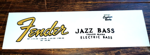 Fender jazz bass - jazz, headstock