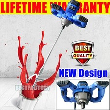 2600W Mélangeur Malaxeur à Plâtre 6 Vitesse Ciment Béton Mortier Mélange Outils