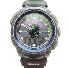 Montre numérique analogique solaire Casio Pro Trek Tough PRW-5000CA-3JR noire