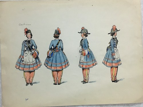 Cantinieres costume encre - cantinieres,