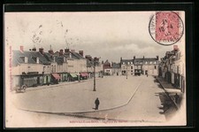 Old postcard Neuville-aux-Bois, La Place du Martroi 1905 