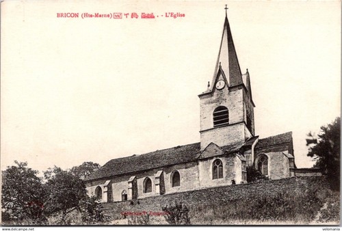 25301 cpa bricon l eglise - 25301, 52