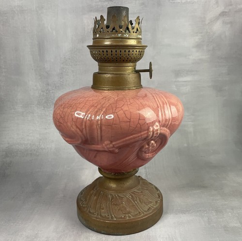 Lampe pétrole faïence - à, en