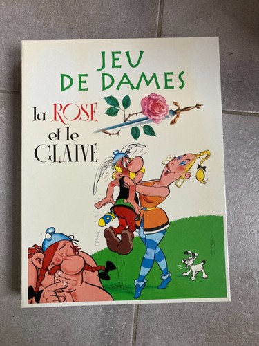 Jeu dames asterix - la, rose
