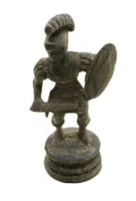 ANCIENT ROMAN BRONZE STATUETTE OF A HELMETED GLADIATOR CA 200-300AD SUPERB