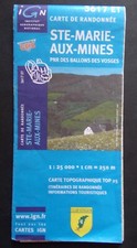 carte IGN 3617 ET randonnée STE MARIE AUX MINES PNR BALLONS DES VOSGES - 2004