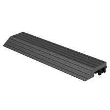 Bordure à finition latérale droite dalles sol WPC clipsable anthracite 30x7,5 cm