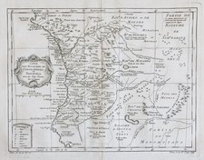 Carte Du Congo Angola Afrique De L'Ouest Gravure En Cuivre Bellin