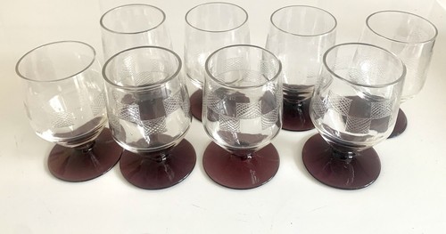 Verres vin art déco - à,