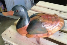 HUNTING - Caller - Water - Chard - Wooden Duck - Duck Hunting - Hut