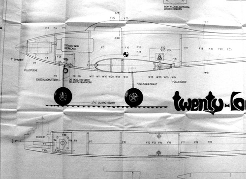 Plan avion vintage - avion, rc