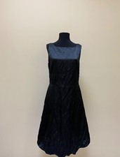 Sarah Pacini Black Cotton/Nylon Midi Dress Size 3