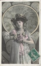 CP WOMEN ELEGANT HAT WITH FLOWERS - 30989