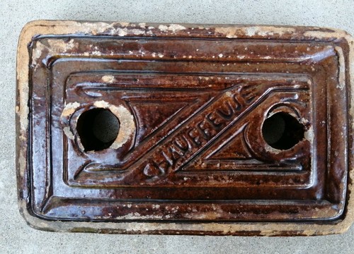 Ancienne brique chauffeuse - d4-,