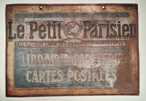 Plaque publicitaire ancienne - , "