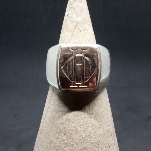 Chevalière 1930 argent 925 - 925, &
