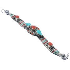 Bracelet corail turquoise