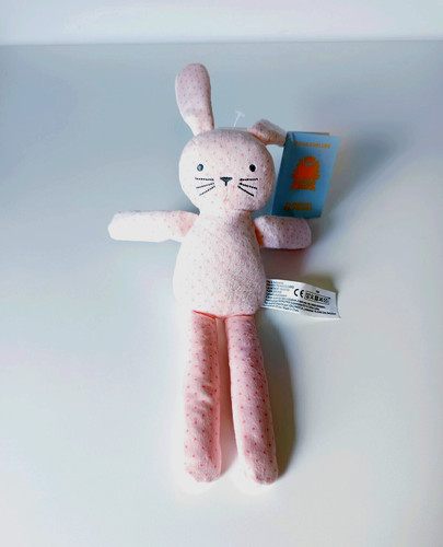 Peluche doudou lapin - peluche/doudou, rose