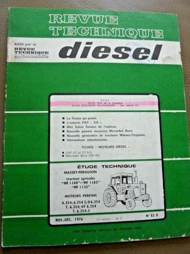 Revue technique diesel 82 - revue,